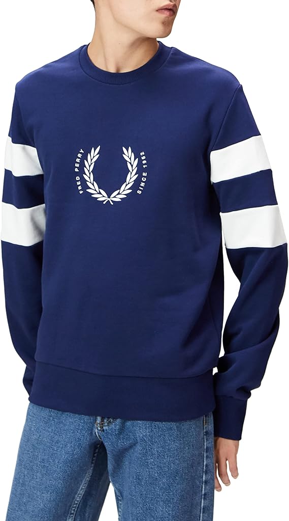 fred perry 卫衣 bold tipprd sweatshirt 男士
