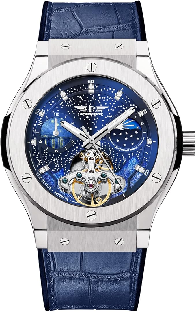 glenaw 潜水手表 男士 自动机械式 陀飞轮