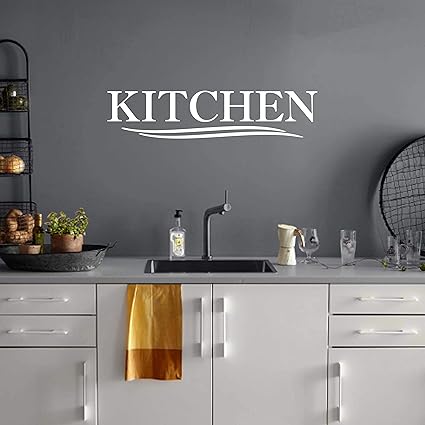 乙烯基quote Me Kitchen 墙贴 厨房墙壁装饰 厨房墙贴 厨房贴花 83 88x19 08 白色 亚马逊中国 家居装修