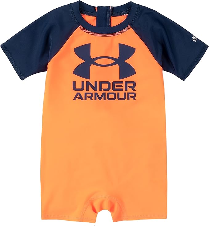 under armour 安德玛 男童 1 件拉链泳衣