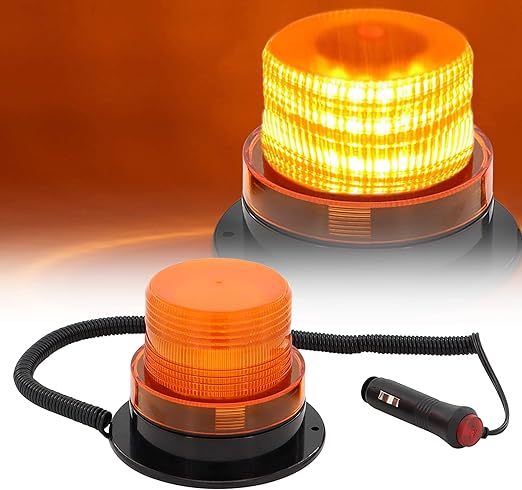 evergear 频闪灯,led 警告闪光灯,40 个 led 琥珀色*灯,带磁性和 10