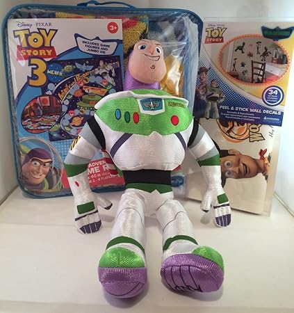 Buzz Lightyear 玩具总动员礼品包装 14 英寸长毛绒巴茨光年 巴斯冒险游戏毯 玩具总动员 深色即剥即贴墙贴 亚马逊中国 家居装修 Buzz Lightyear 玩具总动员礼品包装 14 英寸长毛绒巴茨光年 巴斯冒险游戏毯 玩具总动员 深色即剥即贴墙贴 亚马逊中国 家居装修