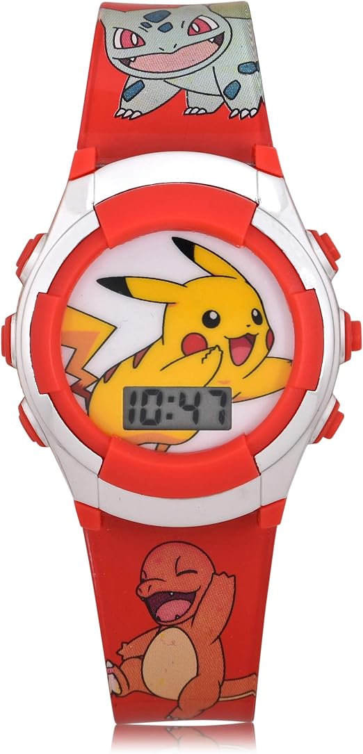 Pokemon 中性儿童pok4238az Digital 塑料红色pok4238az 手表 亚马逊中国 钟表