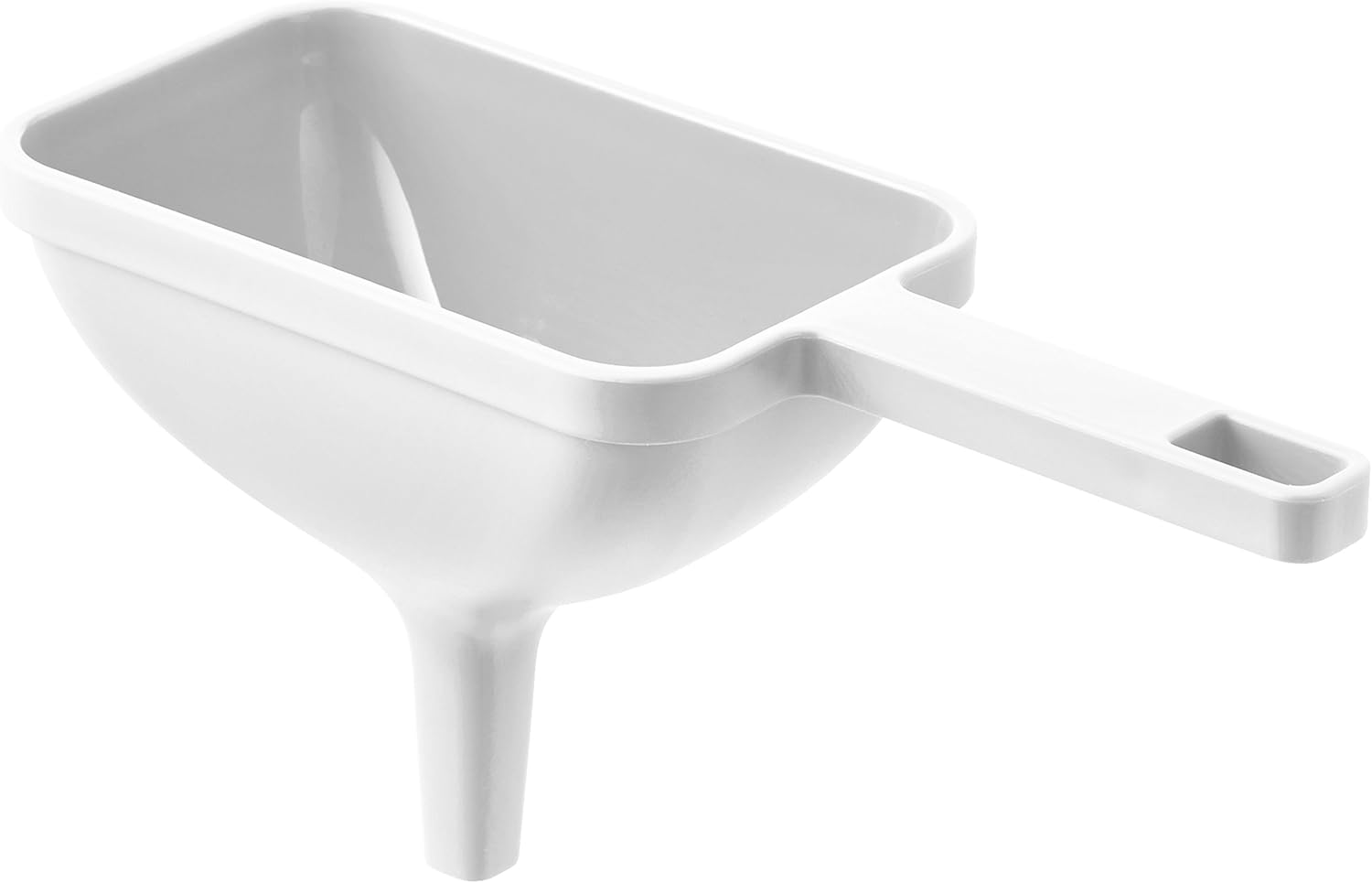 山崎实业长方形漏斗节省空间收纳带手柄漏斗角形水蓝色 白色 サイズ