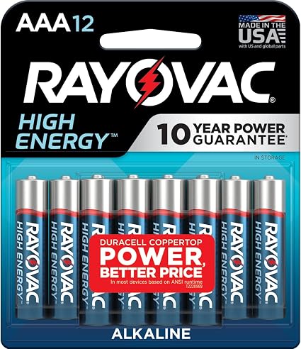 Rayovac a 电池 碱性三节a 电池 12 节电池 亚马逊中国 家居装修