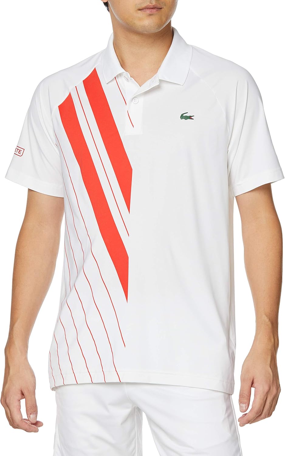 lacoste polo衫 [官方] "novakh jo vitch" 不对称条纹polo衫 男士 dh