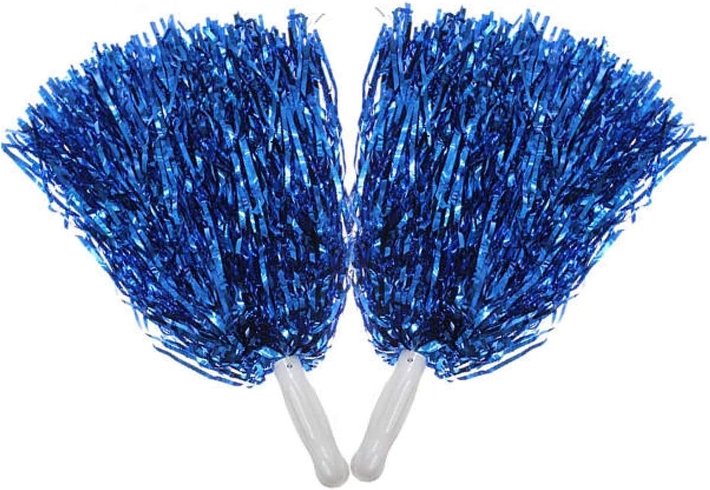 amoin 女孩啦啦队长绒球啦啦啦队美国舞蹈派对俱乐部装饰(蓝色)