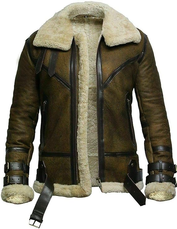 b3 raf 男式飞行员敦刻尔克飞行飞行员绵羊飞行员羊毛皮夹克