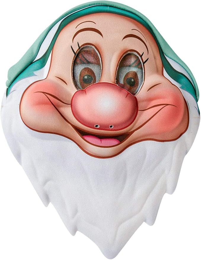 官方版 rubie&#39;s disney bashful 面具白雪公主成人面具带帽子