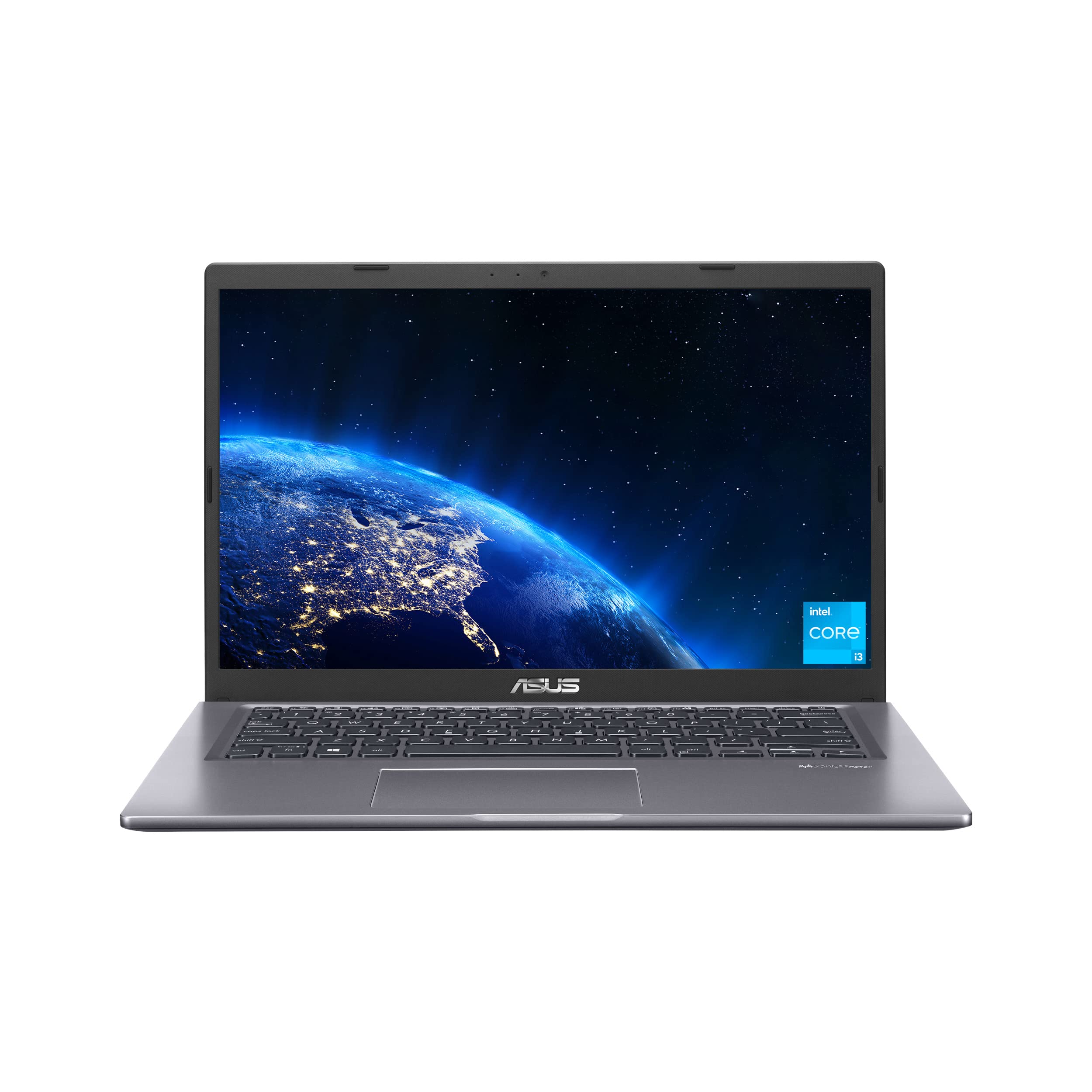 ASUS Asus VivoBook 14 laptop, 14 inch IPS FHD display, Intel Core i3-1115G4 processor, 4GB DDR4, 128GB PCIe solid-state drive, fingerprint reader, Windows 11 Home Edition S-mode, dark gray, F415EA-AS3