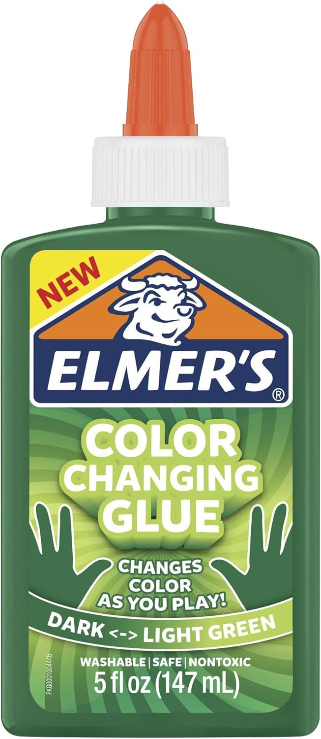 Elmer S 变色液体胶水 让您游戏时改变颜色的黏胶 粉红色到紫色 5 盎司 亚马逊中国 办公用品