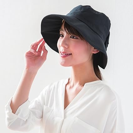 Shf デニム調女優帽子3柄uvカット99 以上ライトブルー 家居 亚马逊中国