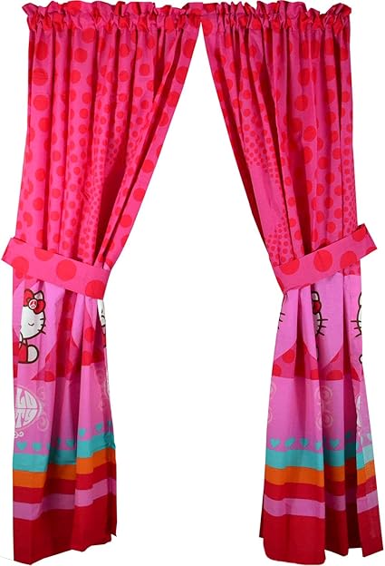 Sanrio Hello Kitty 窗帘和平爱情窗帘 Sanrio 价格报价图片