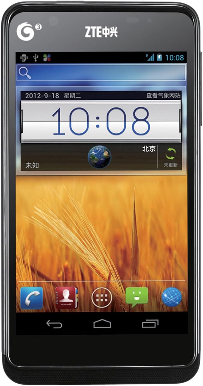zte 中兴 四核 u950 3g手机(珠光蓝)td-scdma/gsm 4.