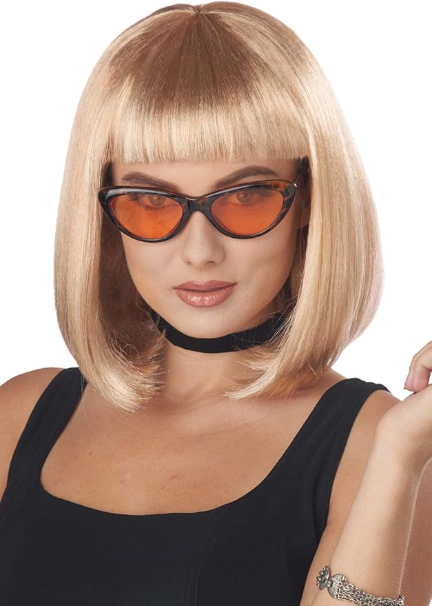 california costumes 女式 90 年代漂亮女士假发,金色,均码