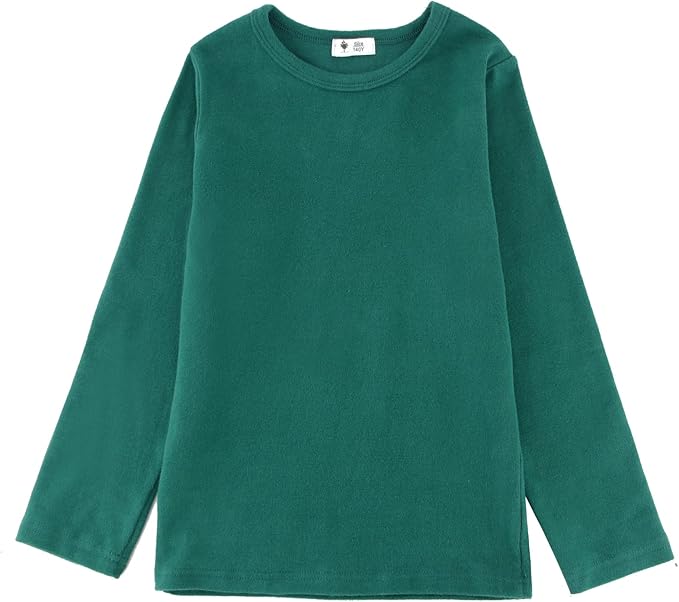 pobidoby 幼儿长袖 t 恤柔软棉质上衣 t 恤,适合女孩和男孩,1 件装, *