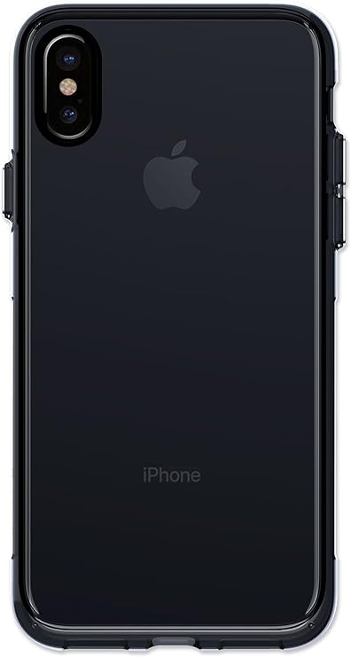 iphone x 手机壳 - qmadix c 系列透明耐用聚碳酸酯后面板带防摔 tpu