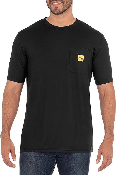 wells lamont 男式针织拼接性能口袋 t 恤