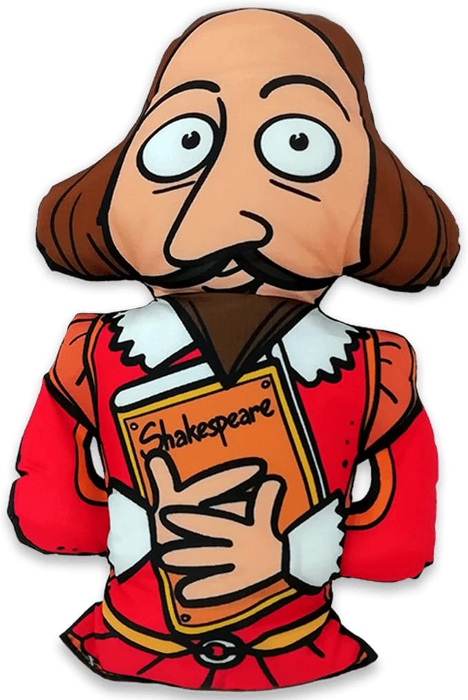 wufwuf - 莎士比亚吱吱声和褶皱狗狗玩具 | 耐用的帆布趣味玩具,带