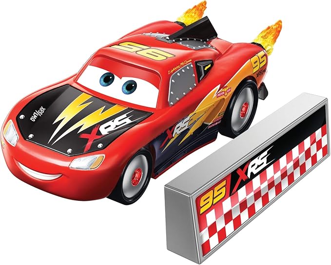 汽车总动员 xrs 火箭赛车 1:64 压铸汽车带爆破壁:锈蚀 #95 闪电麦昆