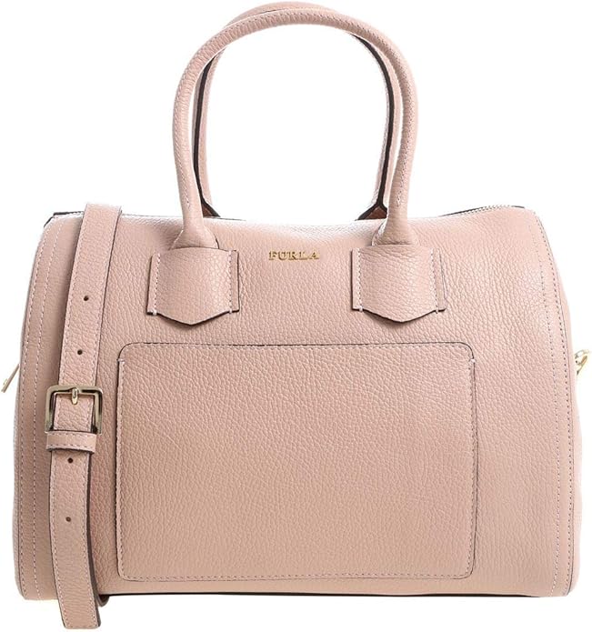 furla alba 女士中号粉色月光石皮革挎包 984387