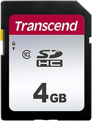 transcend premium 300s sdhc memory card 4 gb class 10