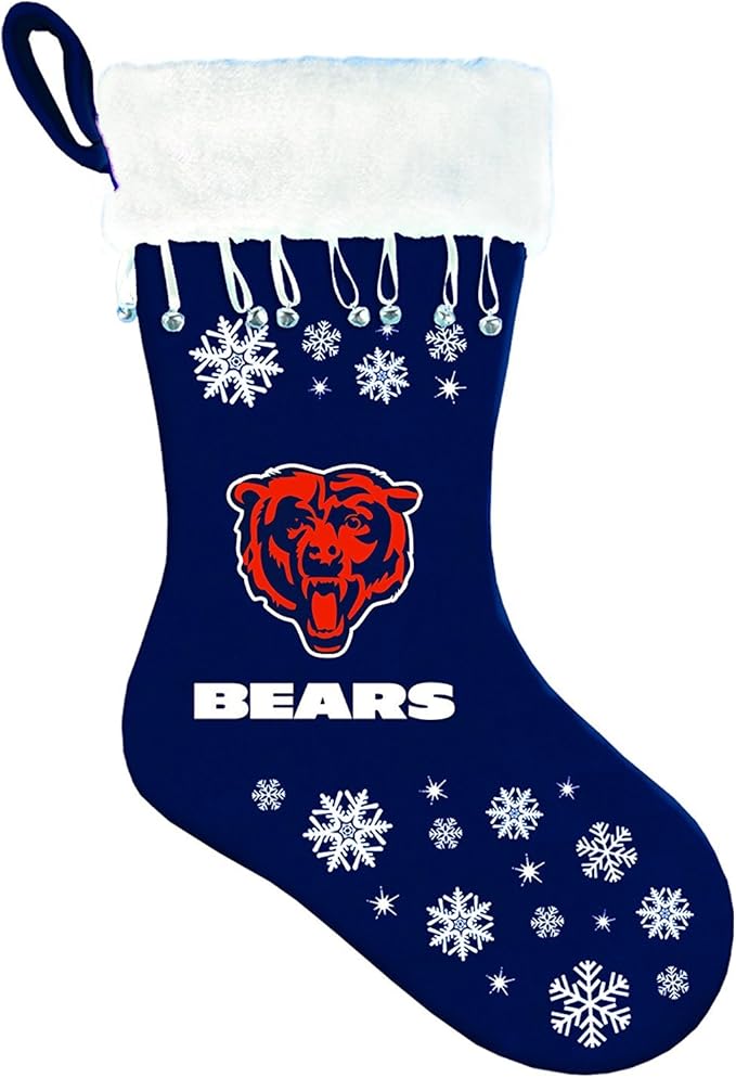 nfl 芝加哥熊队雪花长筒袜
