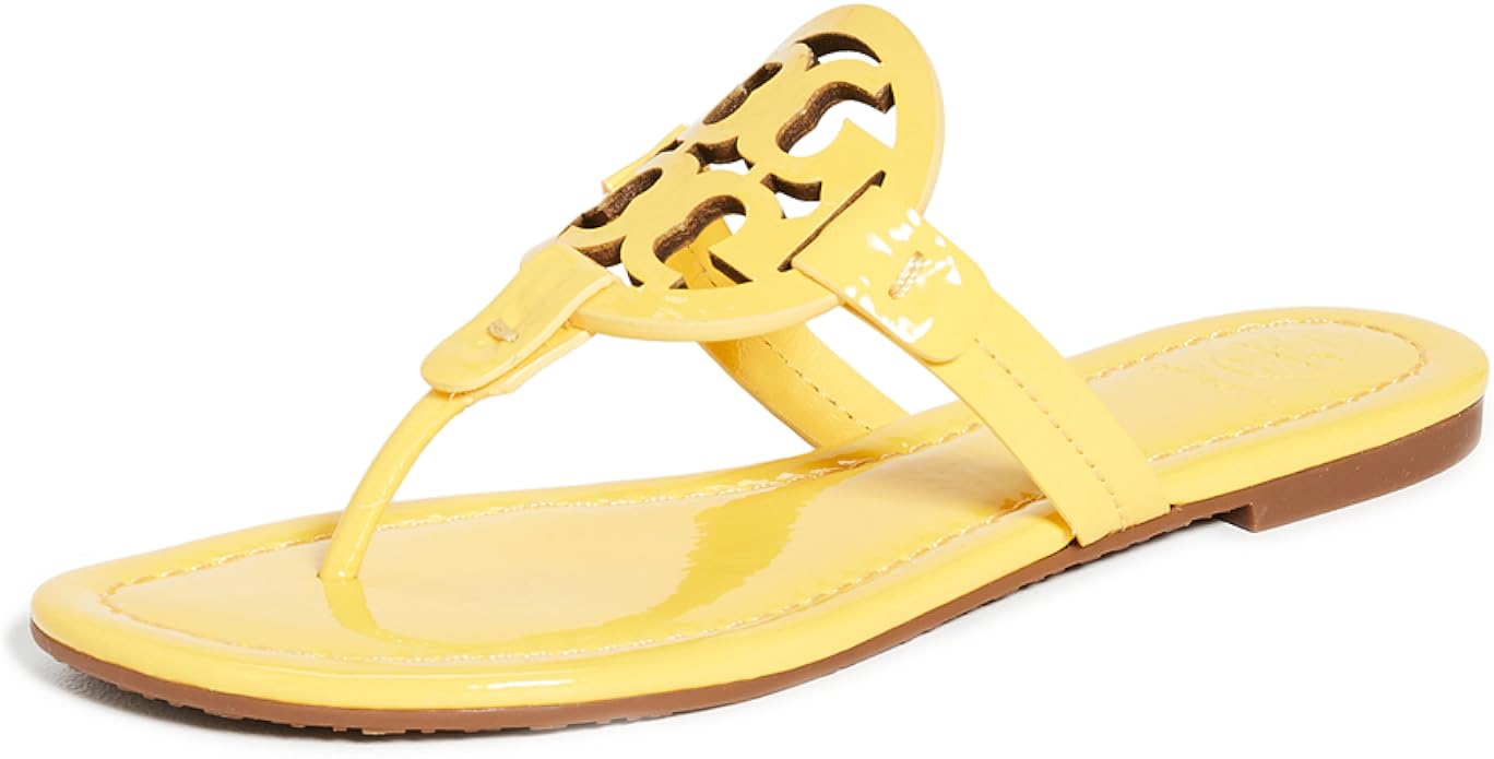 tory burch miller 人字拖真皮夹趾凉鞋标志
