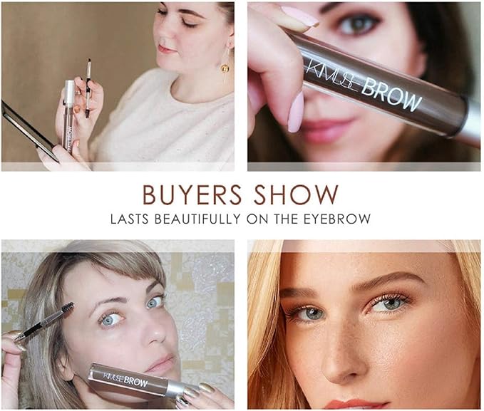 Mipahi 半永久防水眉胶24 小时持久油和汗水天然彩色化妆眉笔套装适合新手使用且易于操作 带刷子 亚马逊中国 美容化妆