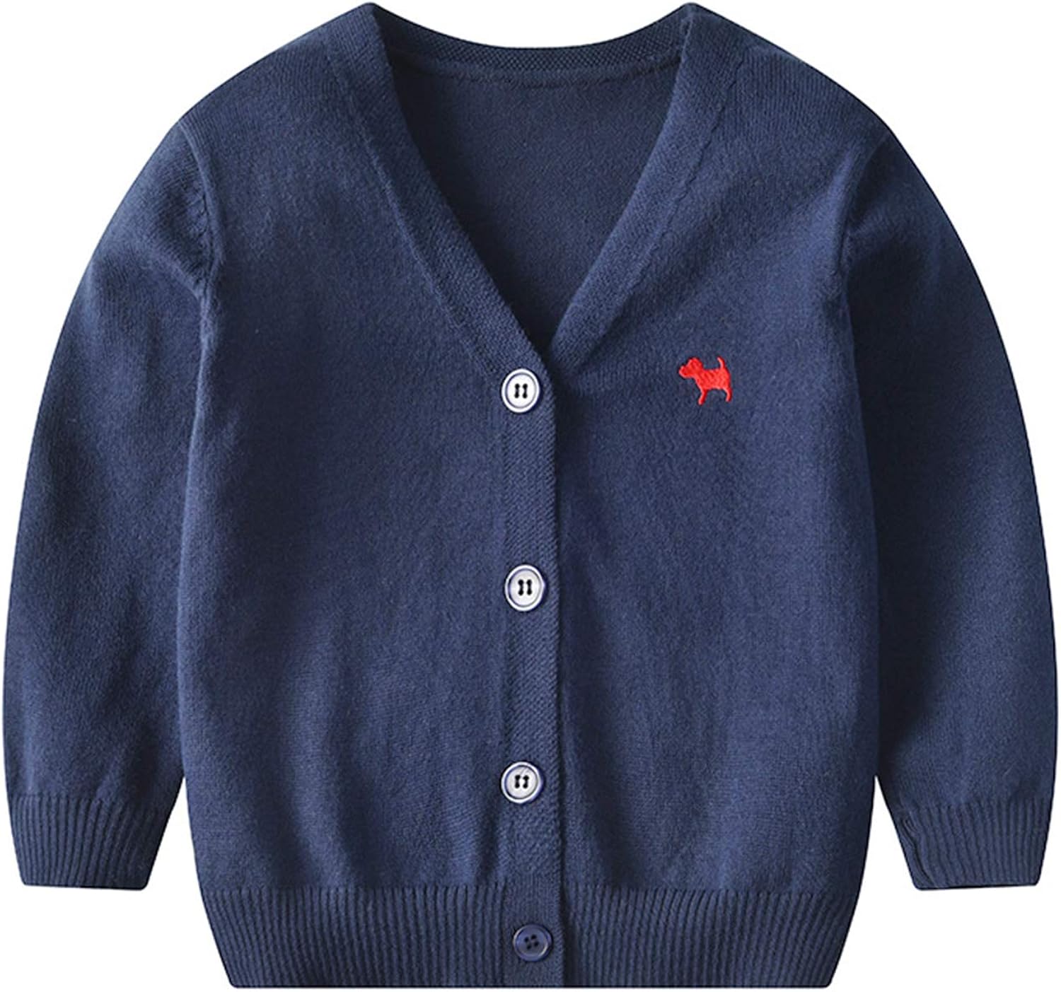 bavst 婴儿纽扣开衫 v 领针织毛衣男童幼儿休闲外套