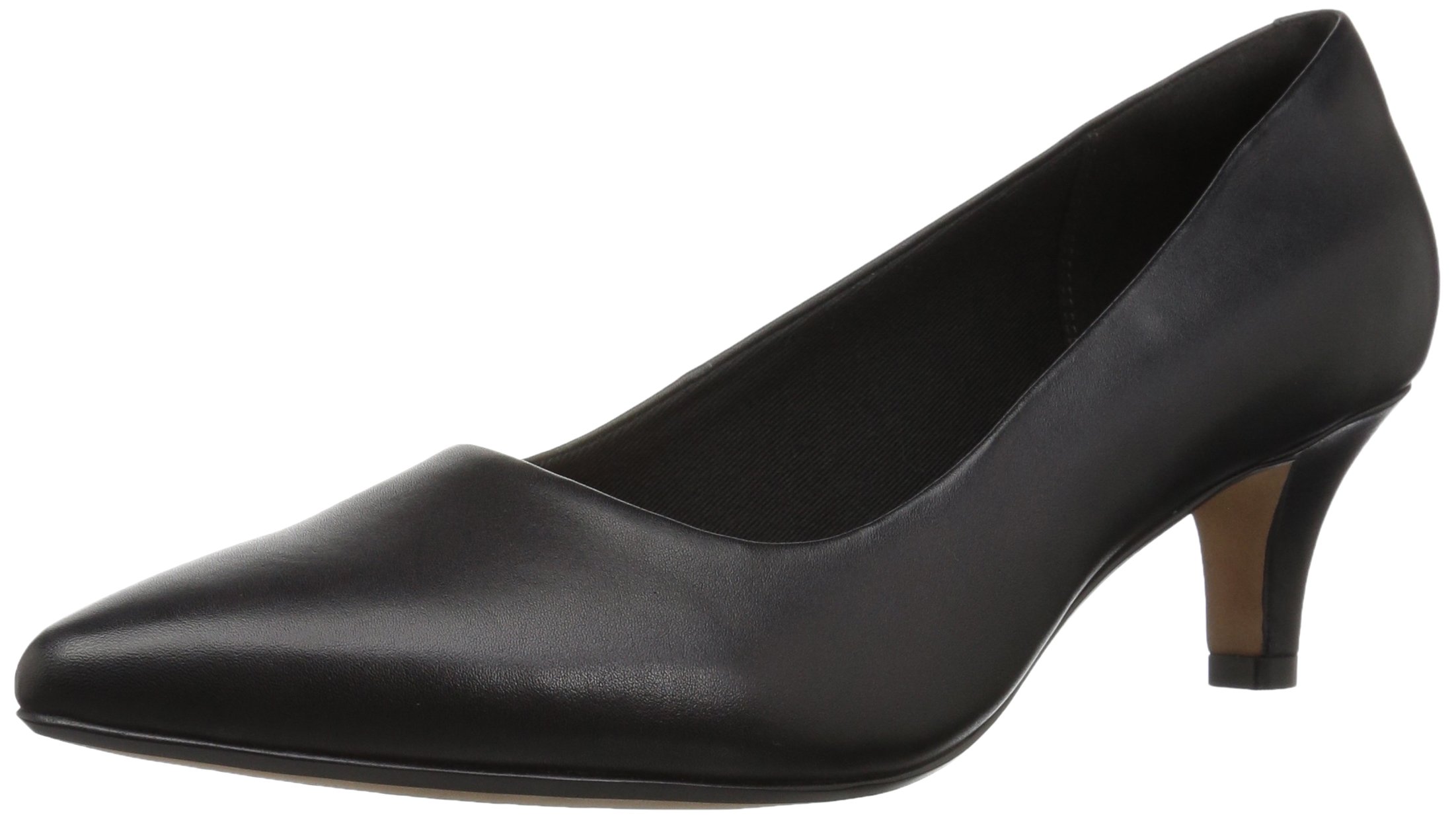 Clarks Linvale Jerica women's heels, black leather,7.5