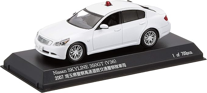 Rai S 1 43 日产skyline 350gt V36 07 埼玉县警察高速公路交通警察队车辆 覆面白 成品 亚马逊中国
