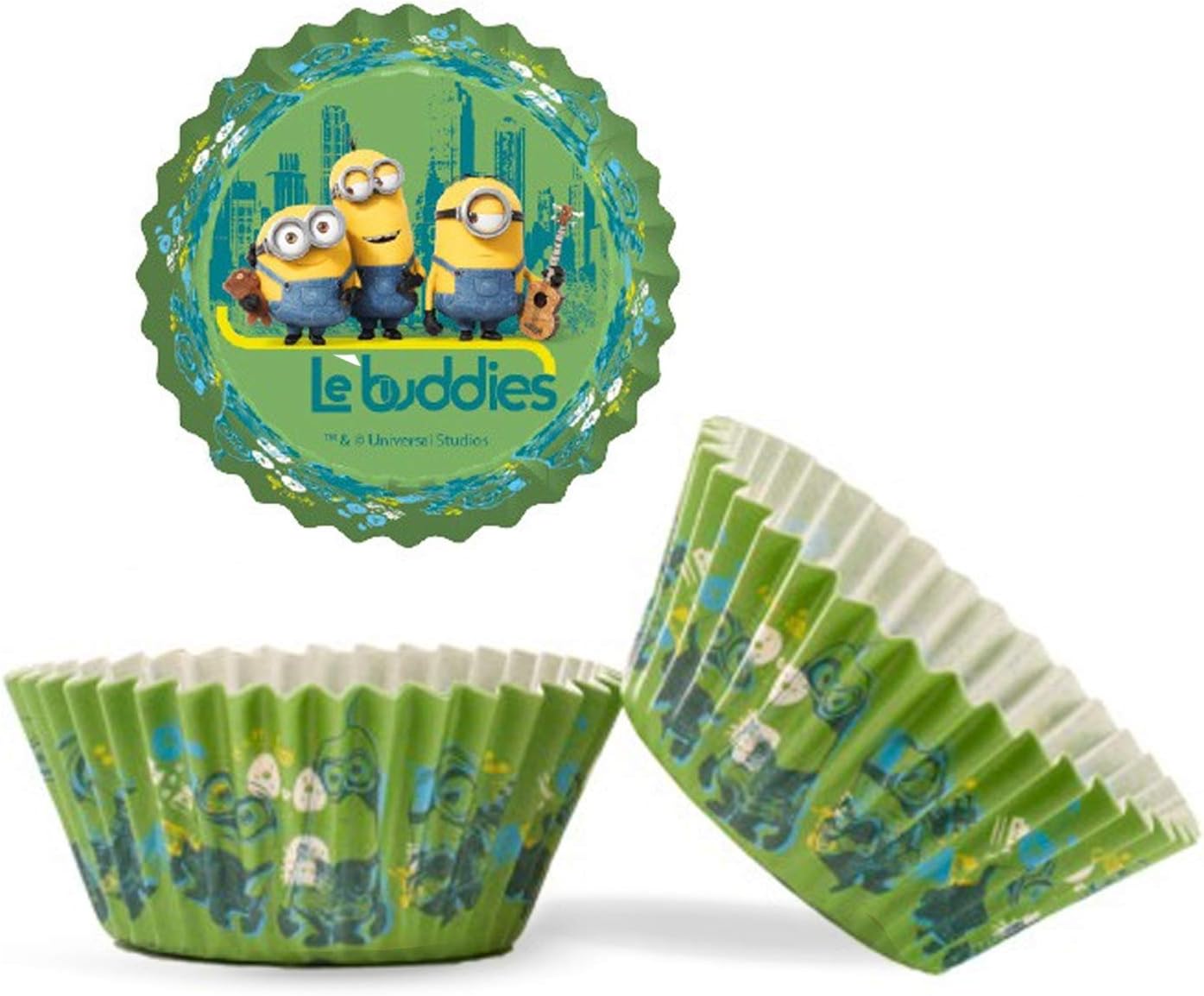 Minions 套装50 个松饼模具纸绿色5 X 5 X 3 厘米 Minions 价格报价图片