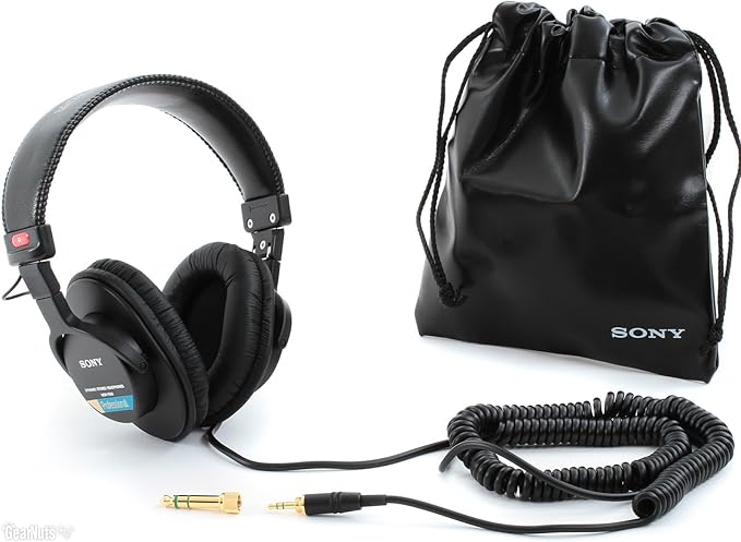 sony 索尼 mdr7506 专业大振膜耳机(国际型号)
