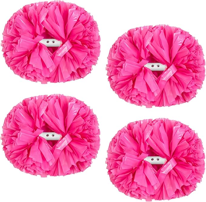 pom poms 啦啦队 pom poms 金属箔 啦啦队 pom poms 带指挥棒手柄