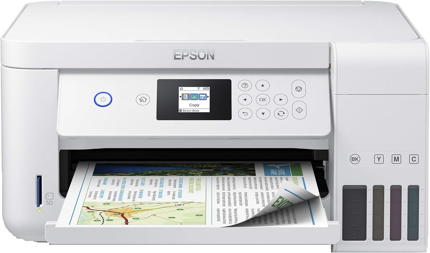 epson 爱普生 ecotank et-2756 a4 打印/扫描/复制 wi-fi 打印机,白色