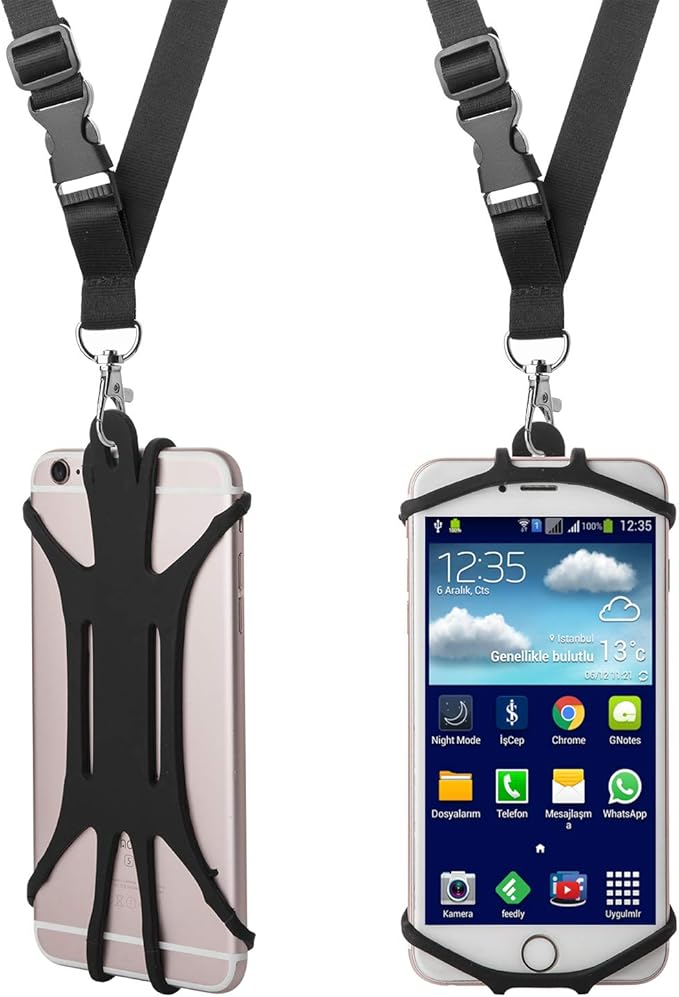 手机挂绳手机壳通用智能手机夹项链挂绳 亚马逊中国 手机通讯