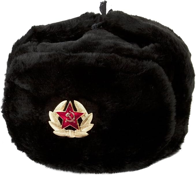 俄罗斯毛皮士兵军装 星帽子 Ushanka 服饰箱包 亚马逊中国