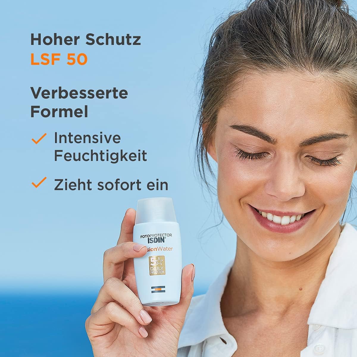 Isdin Fusion Water Fotoprotector Sunscreen Lotion Facial Sunscreen SPF