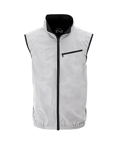 空调服 n清凉服 nc-3011 衣服单体 背心 浅银色x黑色 尺寸4l 8212687