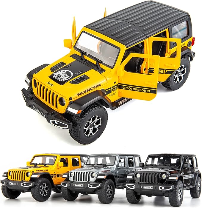 bdtctk 汽车玩具 越野 7 门 牧马人压铸玩具 汽车模型 1/22 比例车辆