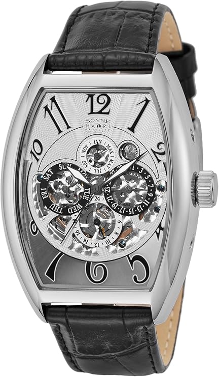 [sonne]sonne 手表 sonne×haori produced 银色表盘 h015ss-bk 男士