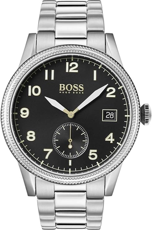 hugo boss 雨果博斯 男式模拟石英手表不锈钢表带 1513671