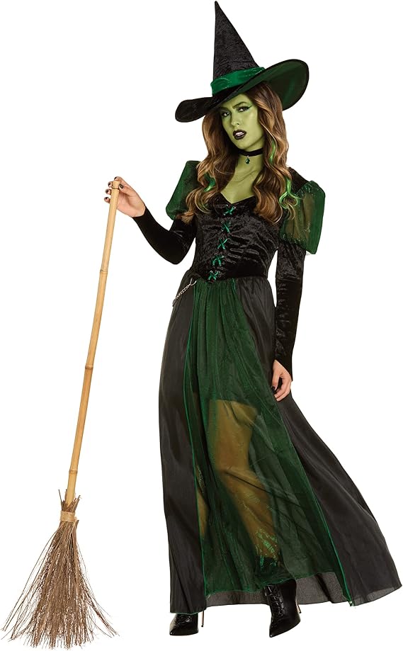 spirit 万圣节成人绿野仙踪邪恶女巫服装 : 亚马逊中国: 服饰箱包
