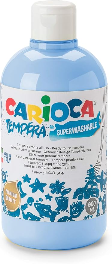 carioca – tempera paint 500毫升瓶装,浅蓝色 (ko027/16)