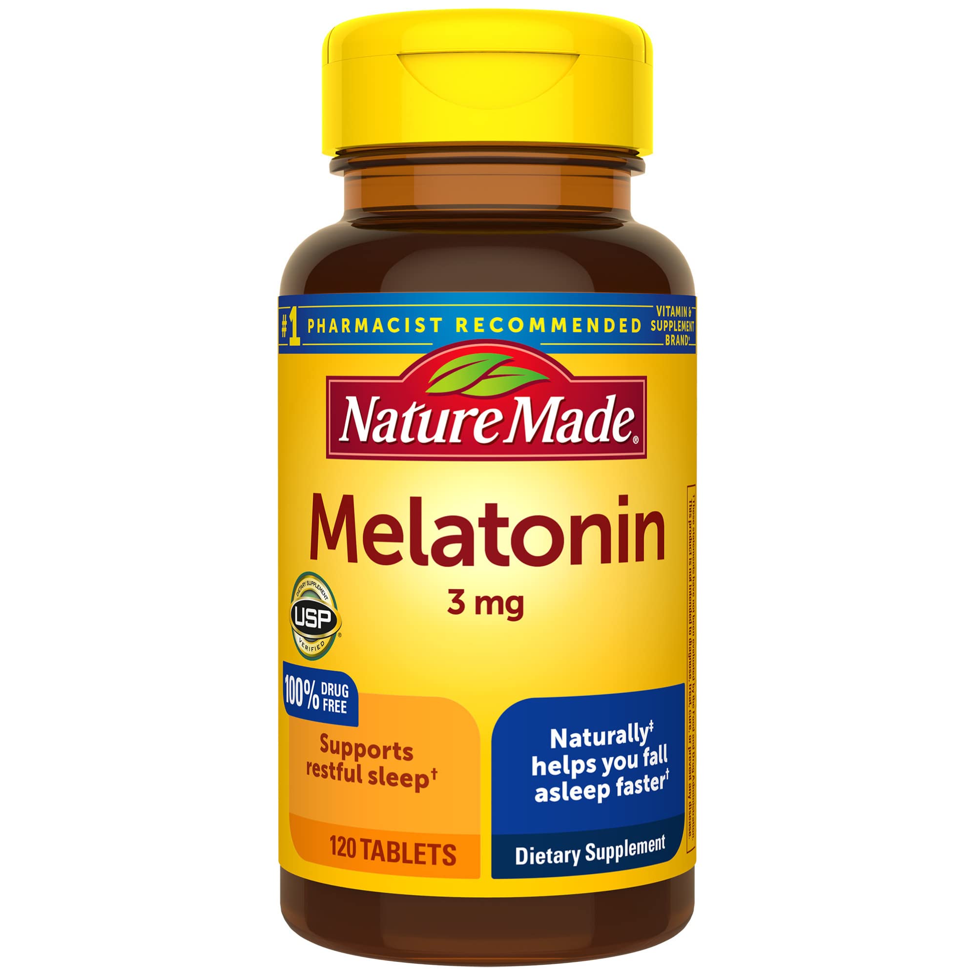 Nature Made melatonin, 3 mg, 120 tablets