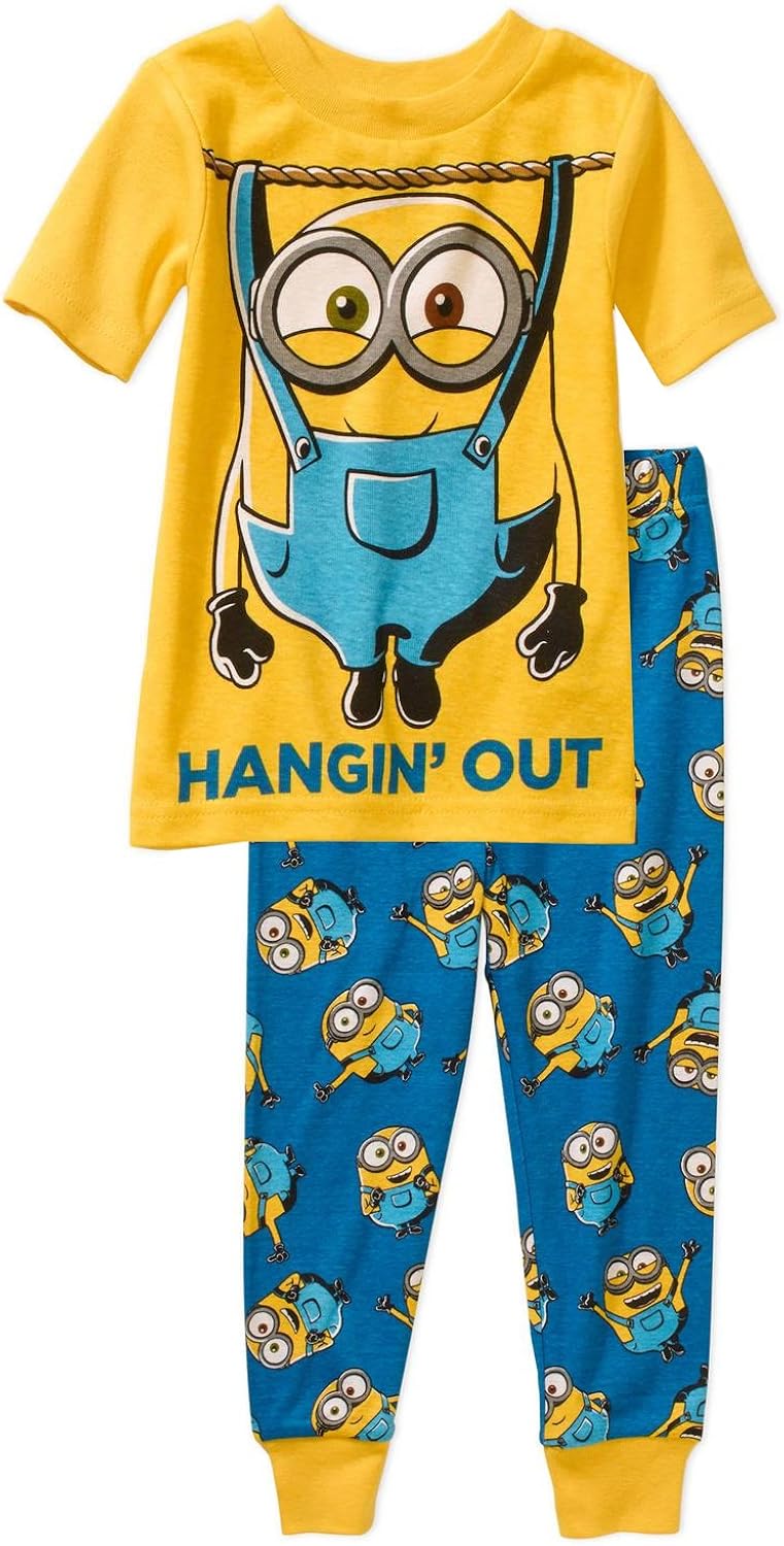 Despicable Me Minions 睡衣套装紧身男童3t Despicable Me 服饰箱包 亚马逊中国