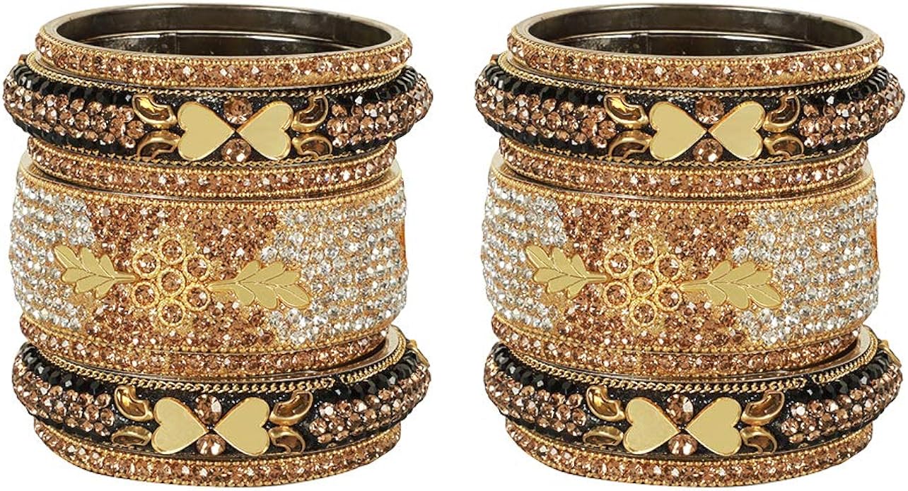 glint store 精美印度宝莱坞重型手镯手镯婚礼对女士