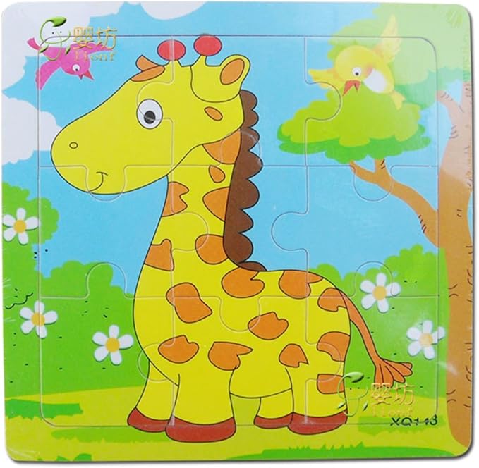 lionf 乐婴坊 动物拼图 卡通动物拼图 儿童拼图拼板玩具0100