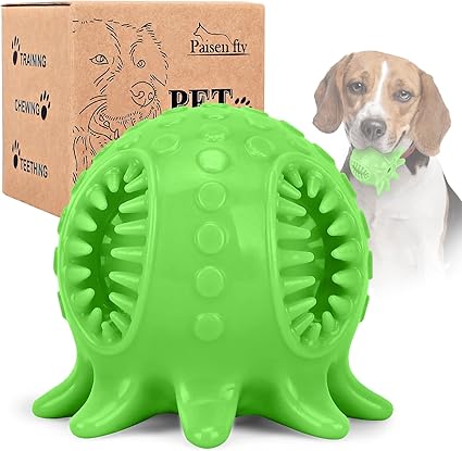 章鱼形状橡胶球狗狗玩具 趣味互动齿尖叫咀嚼玩具球 点药智商训练游戏 适用于牙齿 霸气咀嚼器 小型和中型犬种 亚马逊中国 宠物用品